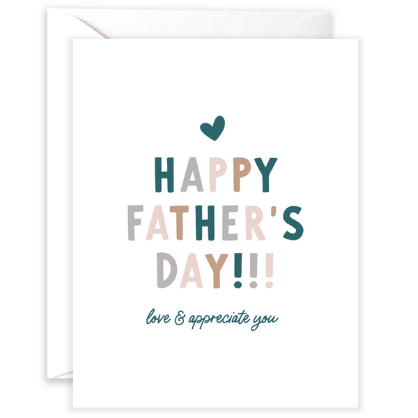 Love & Appreciate You Dad | Father's Day Card - Freshie & Zero Studio Shop