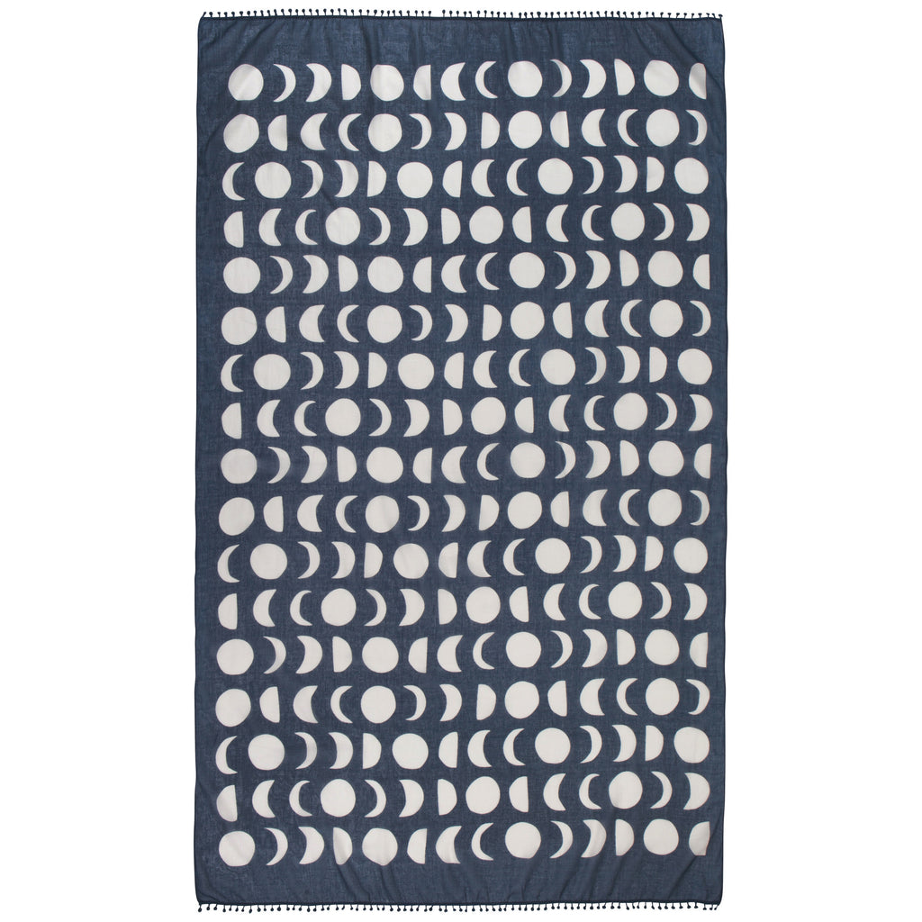Cotton Scarf - Inky Moons - Freshie & Zero