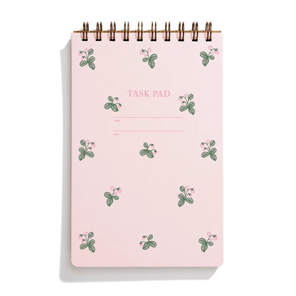 Task Pad Notebook by Shorthand Press: Strawberries - Freshie & Zero Studio Shop