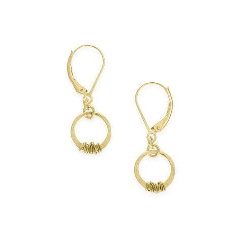 Mini Stitch earrings by Freshie & Zero featuring small, detailed stitched embroidery in a charming earring design.