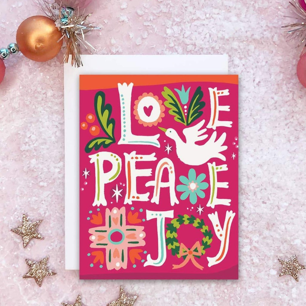 Idlewild Card: Love Peace Joy - Freshie & Zero