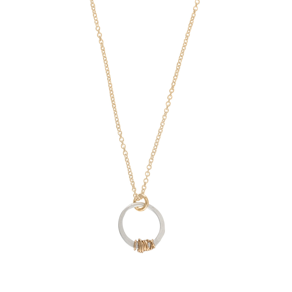 Gold-plated curb chain stitch necklace - L'Atelier d'Amaya