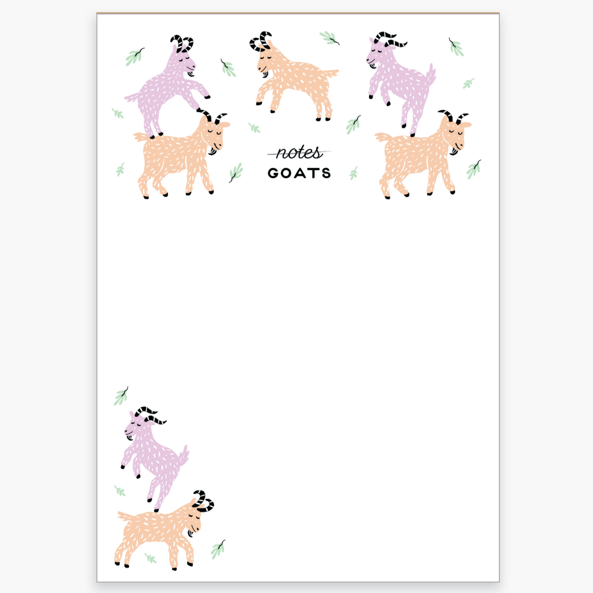Goats Notes Notepad | Freshie & Zero