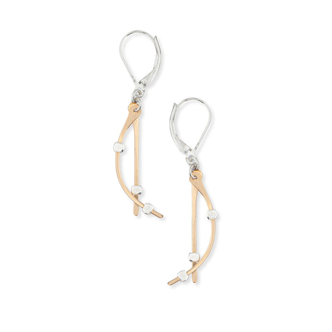 Freshie & Zero Astral Mini Earrings featuring small, celestial-inspired silver earrings with star and moon designs.