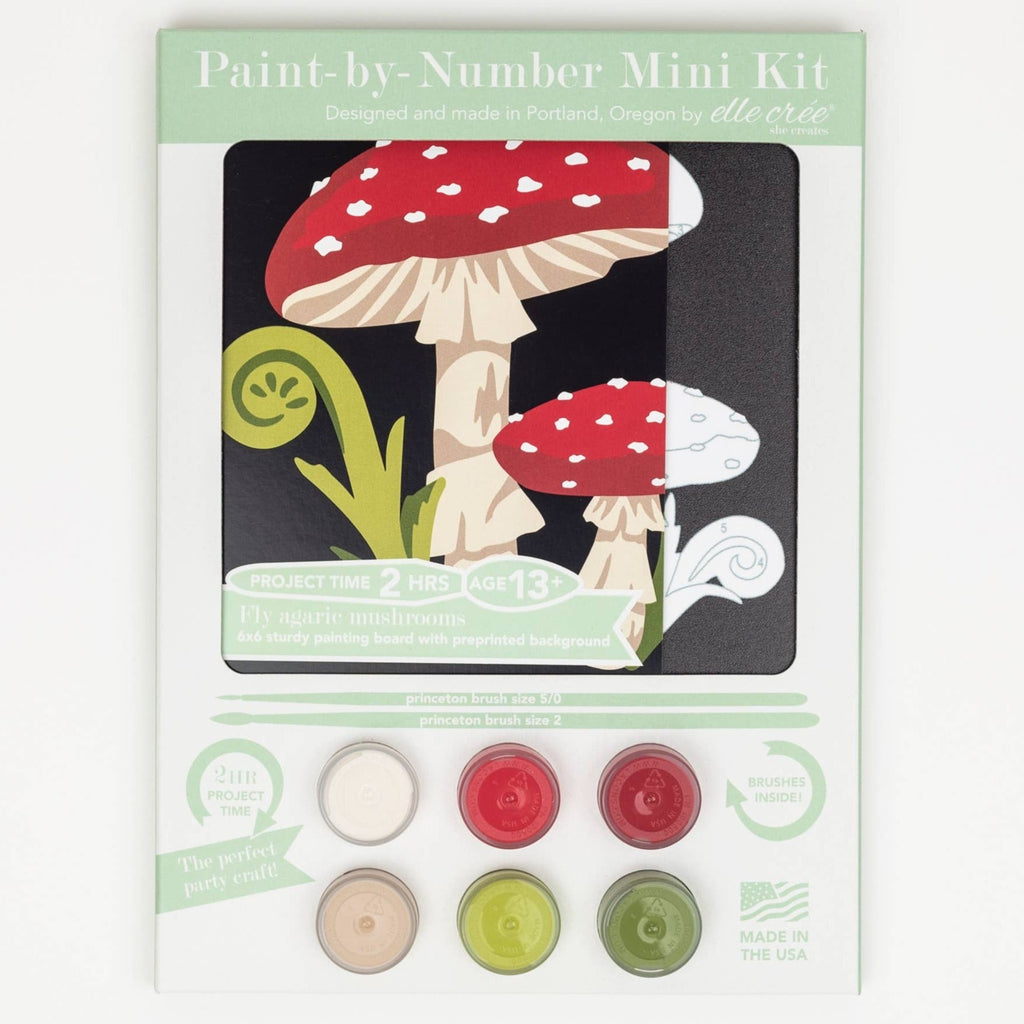 Mini Paint-By-Number Kit by Elle Cree