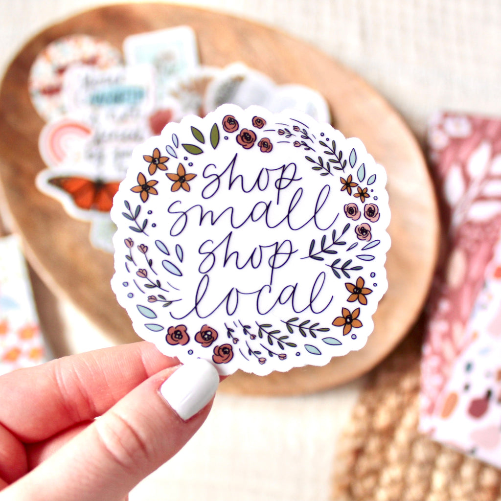 Shop Small Shop Local Clear Sticker - Freshie & Zero