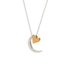 moon heart necklace - Freshie & Zero Studio Shop