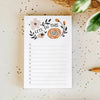 Let's Do This Folk Floral - 75 Sheet Lined Notepad - Freshie & Zero Studio Shop