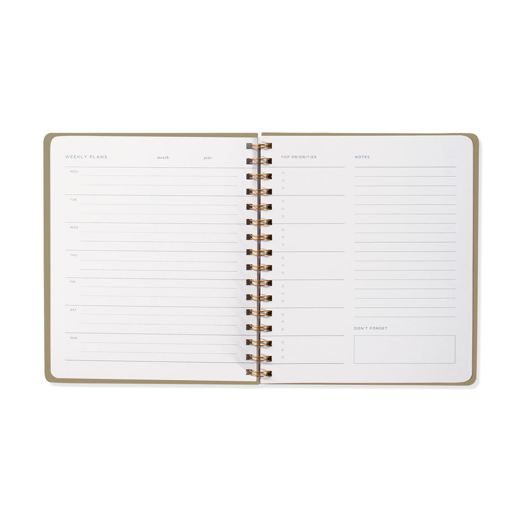 Non-Dated Weekly Planner: Moon Rise - Freshie & Zero Studio Shop