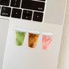 Coffee Shop Drinks Sticker - Freshie & Zero Studio Shop