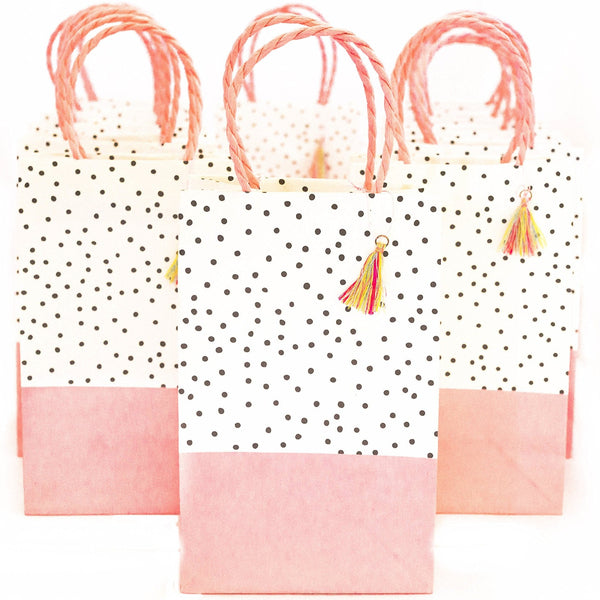 Spotted In Pink Small Gift Bag - Freshie & Zero Studio Shop