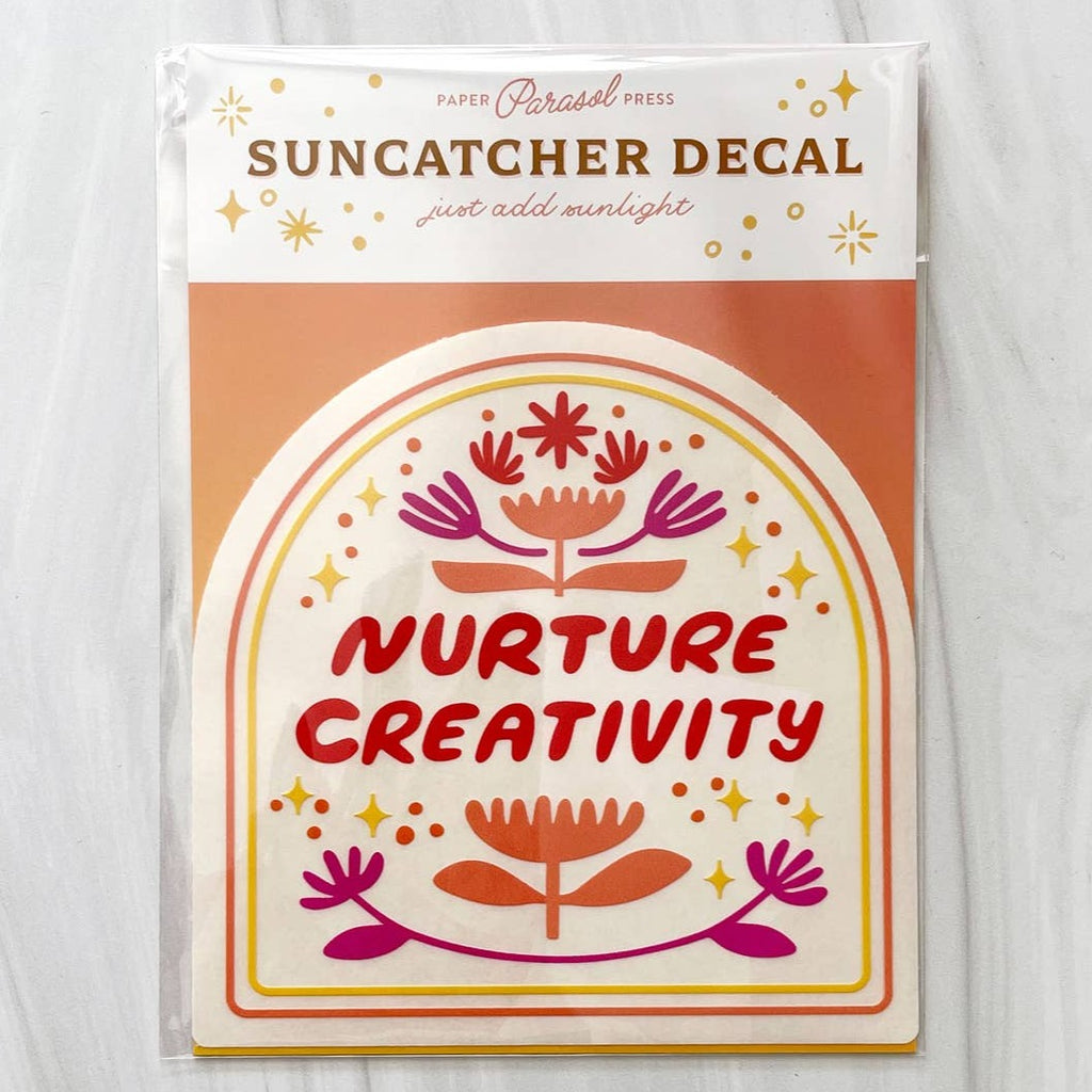 Nurture Creativity Suncatcher Decal - Freshie & Zero Studio Shop