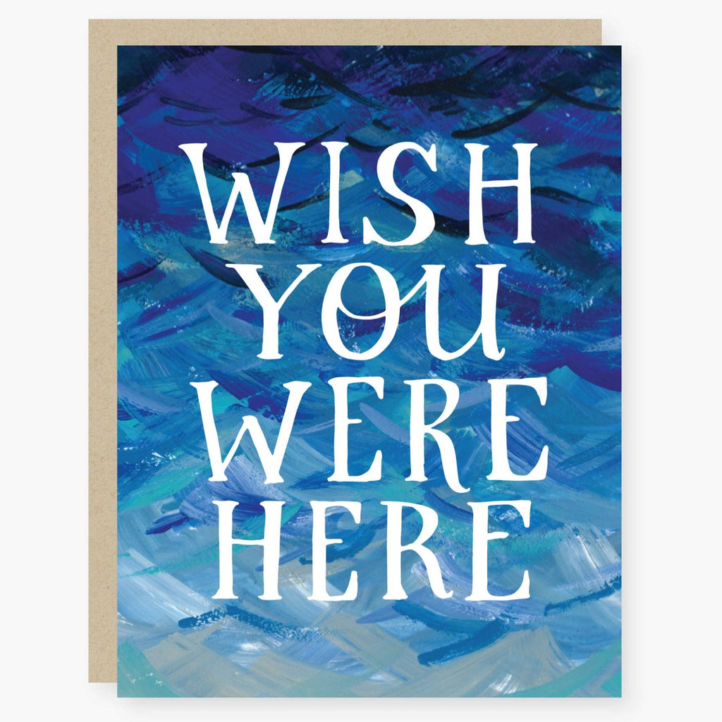 Wish you were here Miss you card - Freshie & Zero Studio Shop