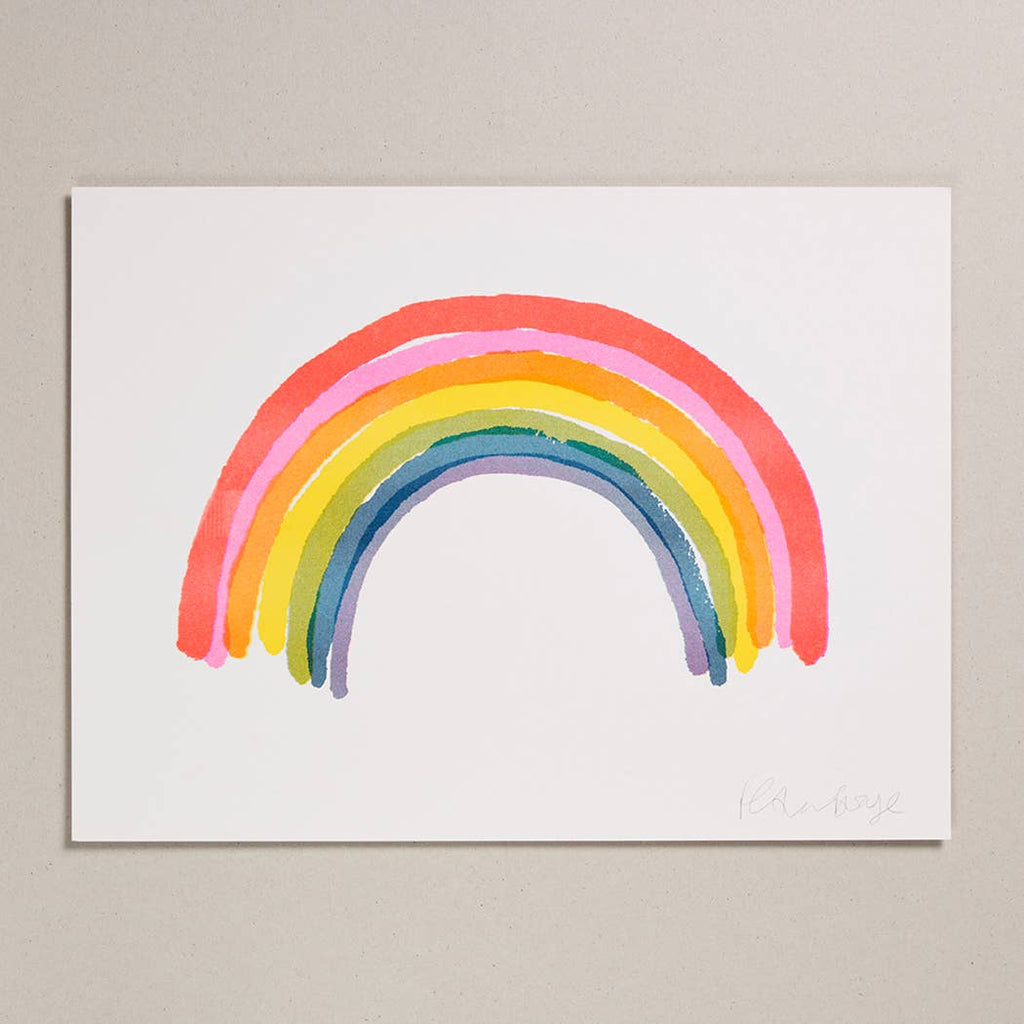 Risograph Print by Petra Boase - Neon Rainbow - Freshie & Zero Studio Shop