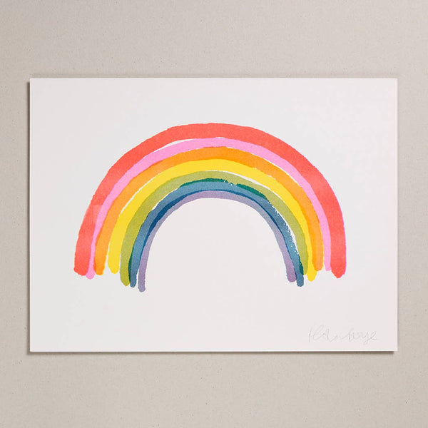 Risograph Print by Petra Boase - Neon Rainbow - Freshie & Zero Studio Shop