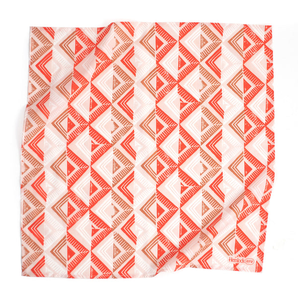 Hemlock Bandana: Sienna Pink & Red - Freshie & Zero Studio Shop