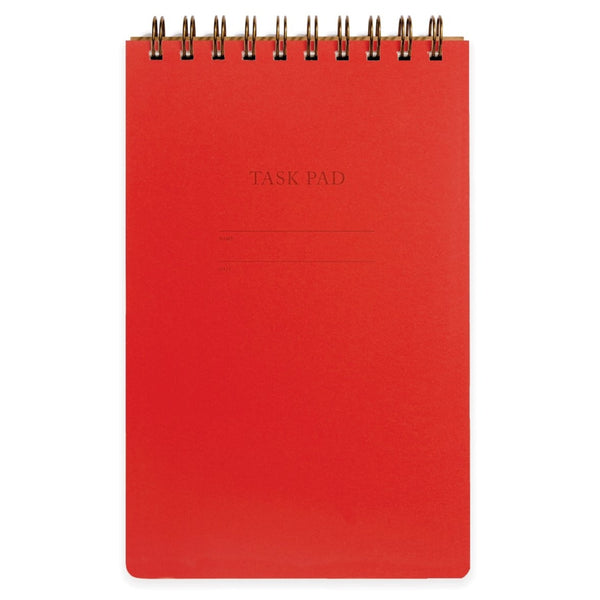 Task Pad Notebook by Shorthand Press: Warm Red - Freshie & Zero Studio Shop