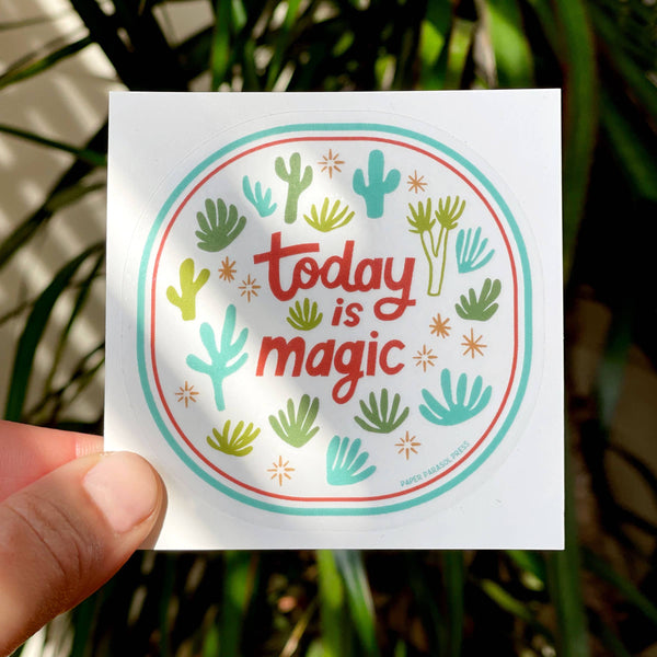 Today is Magic Clear Sticker - Freshie & Zero Studio Shop