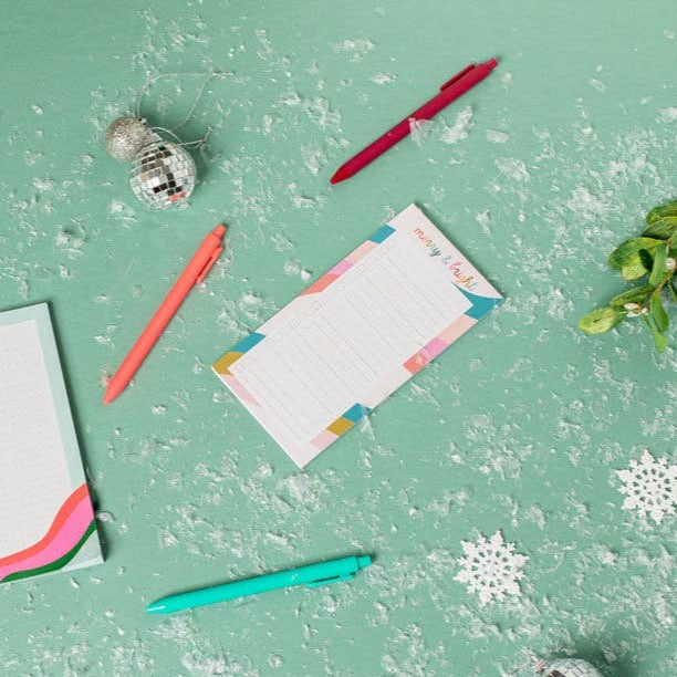 Merry & Bright Checklist Notepad - Freshie & Zero Studio Shop