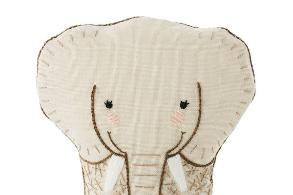 Embroidery Kit, Elephant | Level 1 - Freshie & Zero Studio Shop