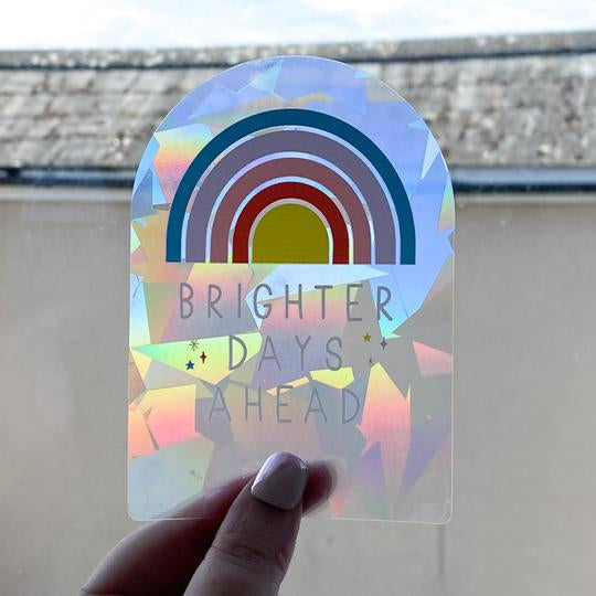 Brighter Days Ahead Suncatcher Sticker - Freshie & Zero