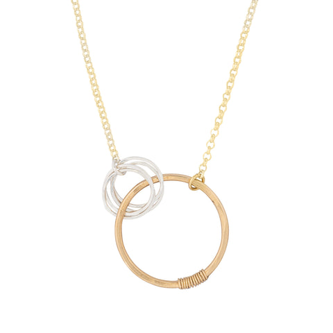 Freshie & Zero love necklace for mother of four with delicate chain and heart pendant, perfect for meaningful jewelry.