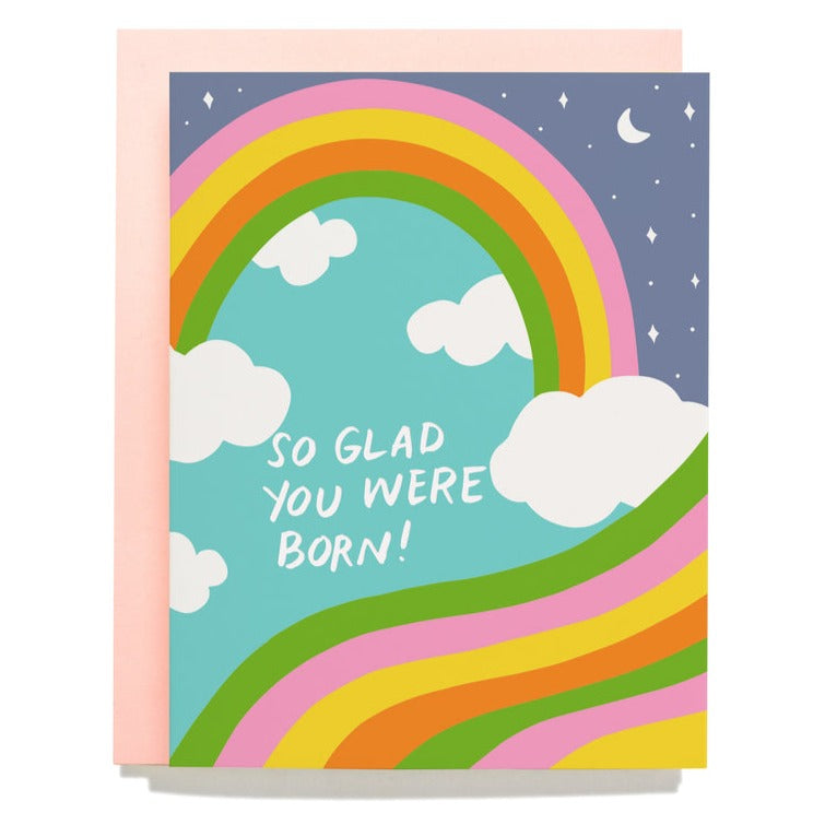 Birthday Greeting Card: So Glad You Were Born! - Freshie & Zero Studio Shop