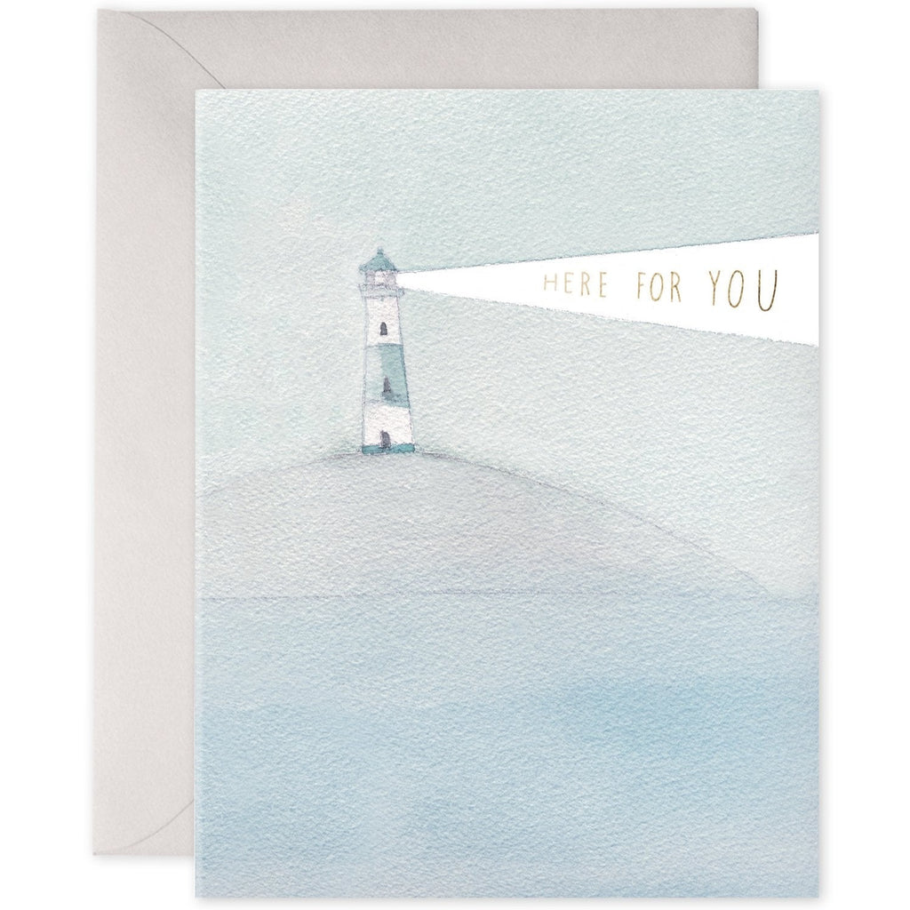 Here For You Lighthouse Card by E. Frances Paper - Freshie & Zero Studio Shop