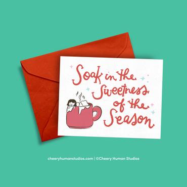 Holiday Greeting Card: Sweet Season - Freshie & Zero