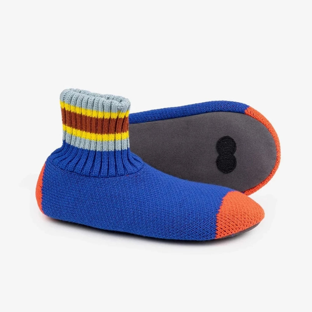 Varsity Sock Slippers by Verloop - Cobalt Orange - Freshie & Zero Studio Shop