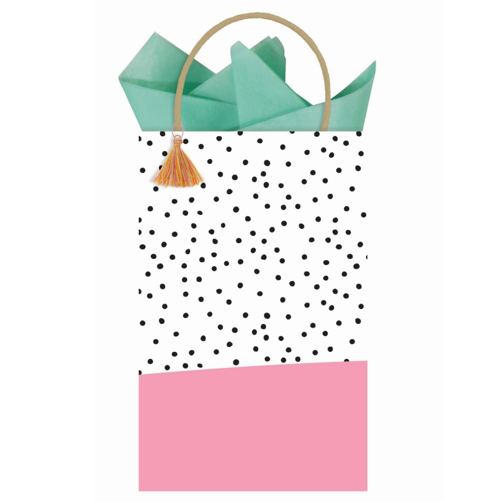 Spotted In Pink Small Gift Bag - Freshie & Zero Studio Shop