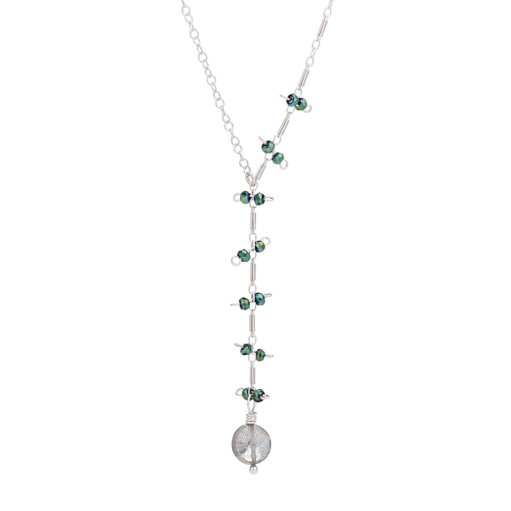 Lily Necklace - Silver & Labradorite - Freshie & Zero