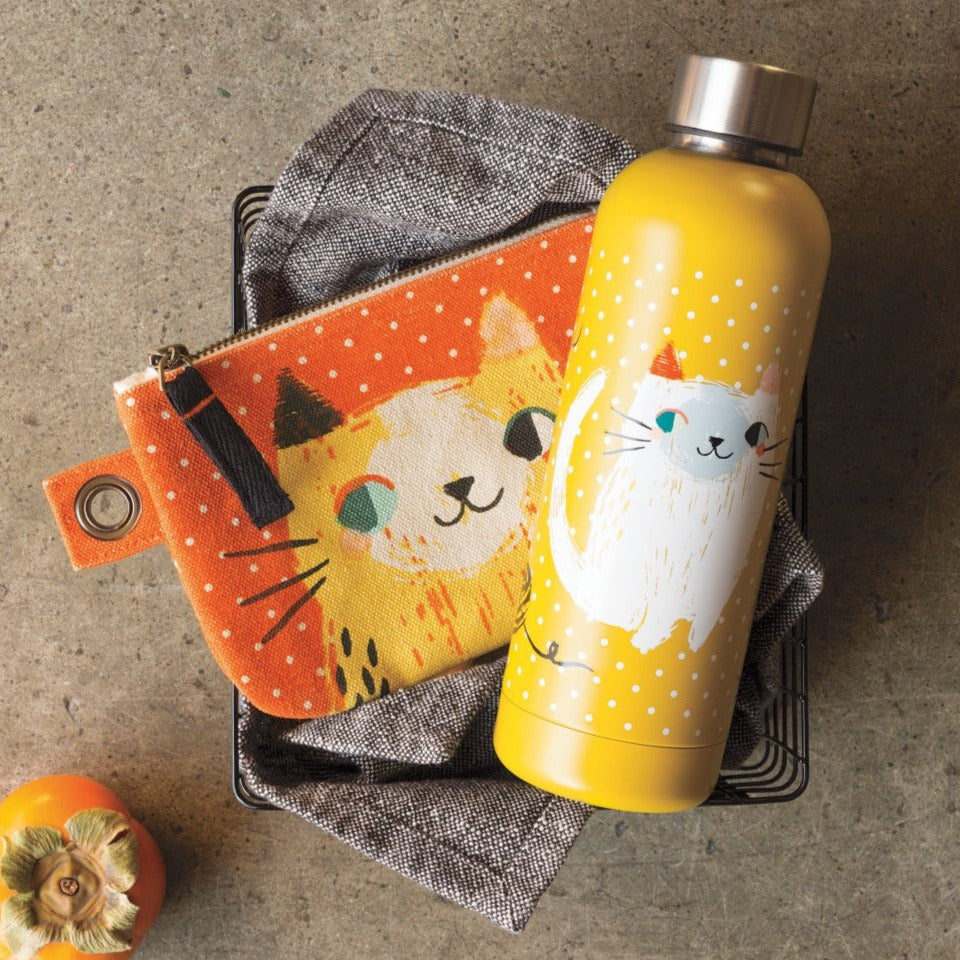 Insulated Water Bottle by Danica Studios - Meow Meow Cat - Freshie & Zero