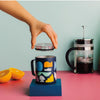 Insulated Meander Mug by Danica - Blue Doodles - Freshie & Zero Studio Shop