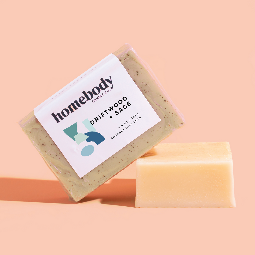 Homebody Milk Soap: Driftwood & Sage - Freshie & Zero Studio Shop
