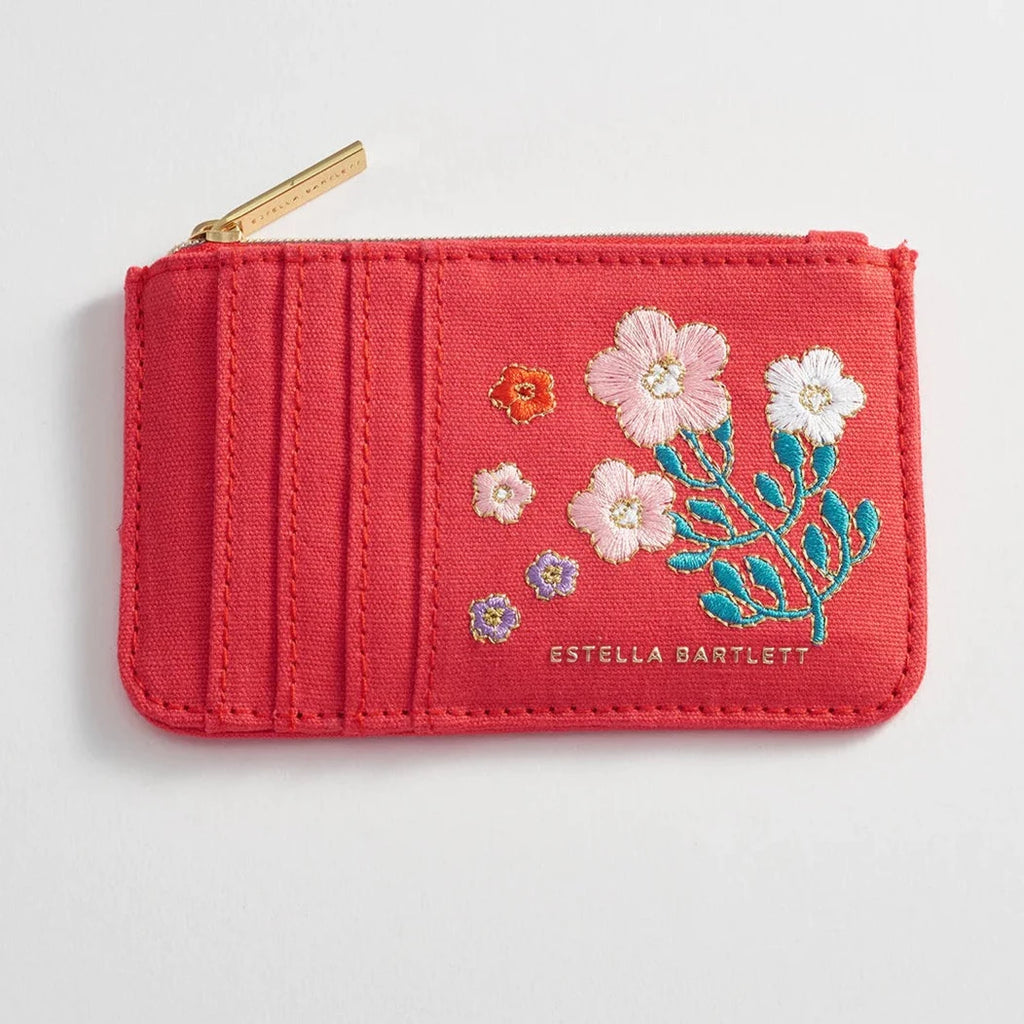 Red Floral Mini Card Wallet by Estella Bartlett - Freshie & Zero Studio Shop