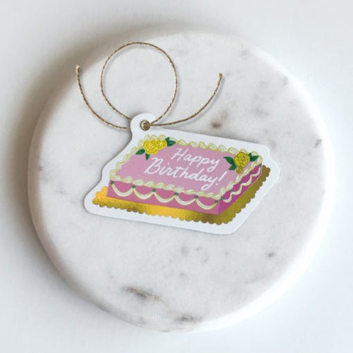 Happy Birthday Cake Gift Tags - Freshie & Zero
