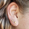 Tiny Stud Earrings: Moon & Star - Freshie & Zero Studio Shop