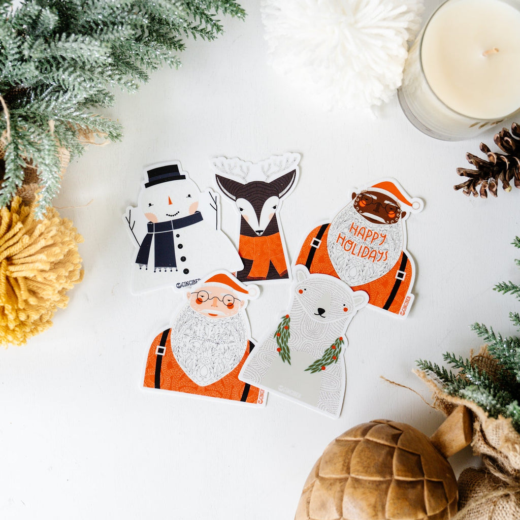 Illustrated Santa (Blanta) Sticker - Freshie & Zero Studio Shop