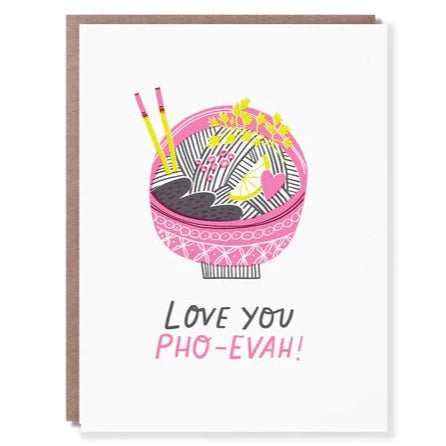Love you Pho-Eva! Card by Hello! Lucky - Freshie & Zero Studio Shop