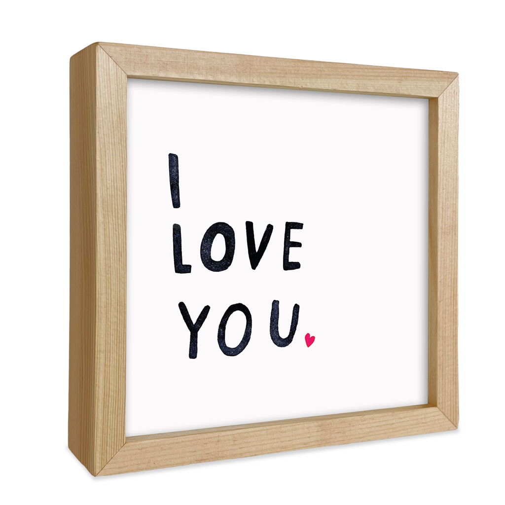 I Love You Little Print - Freshie & Zero Studio Shop