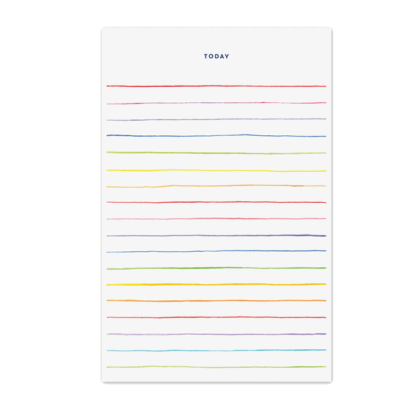 Chunky Rainbow Stripe Notepad by E. Frances Paper - Freshie & Zero Studio Shop