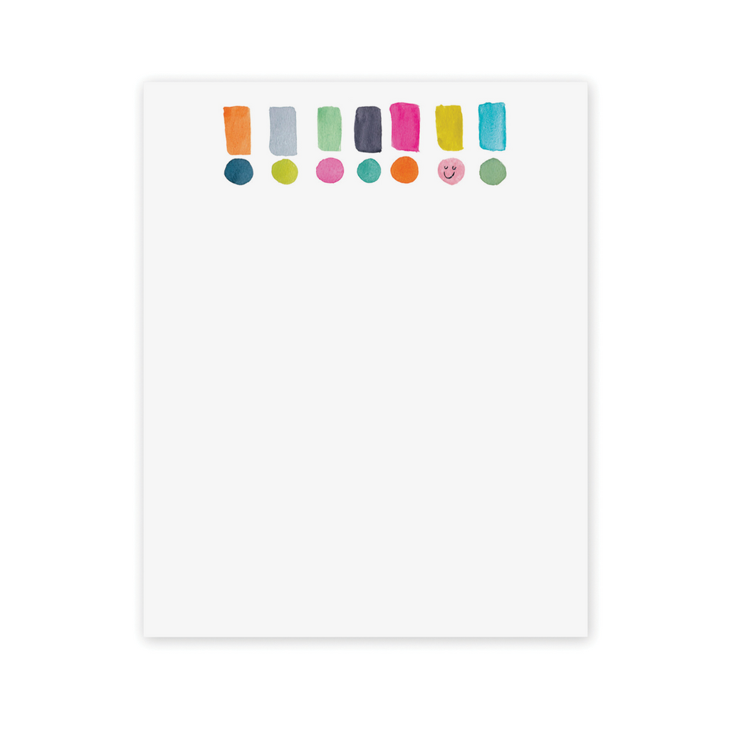 Chunky Exclamation Notepad by E. Frances Paper - Freshie & Zero