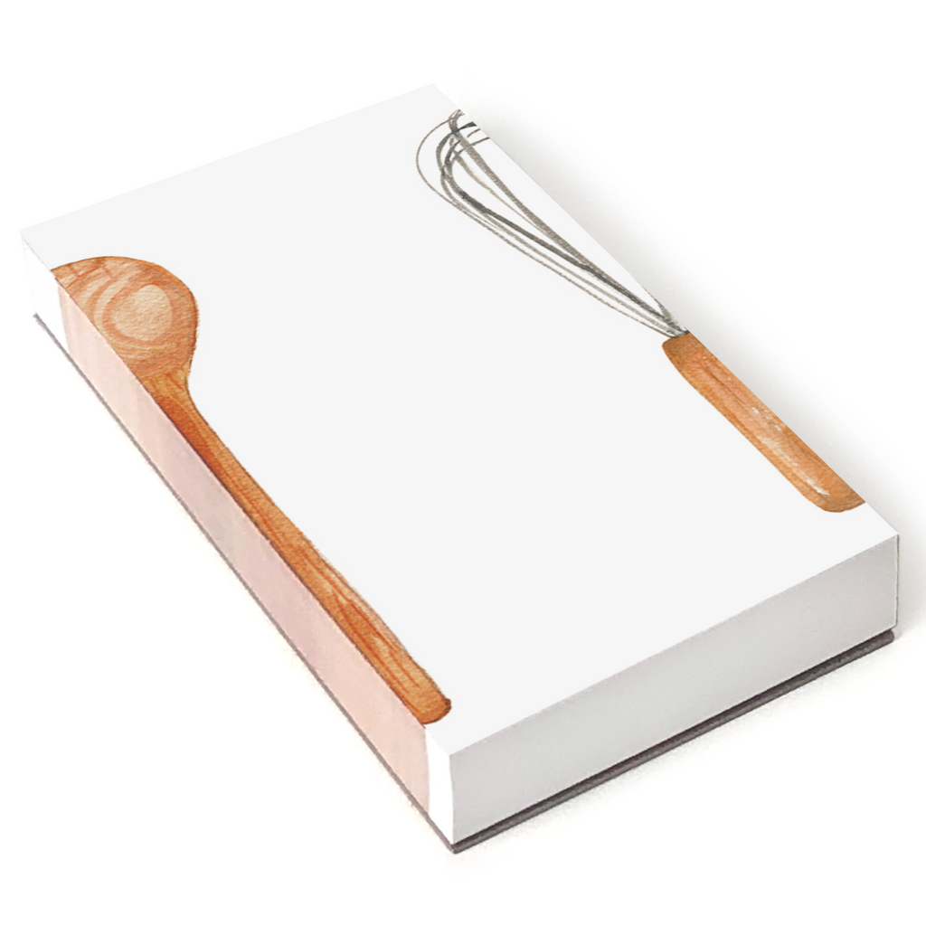 baker notepad chef notepad gift for mom spoon and whisk chunky paper pad by e frances