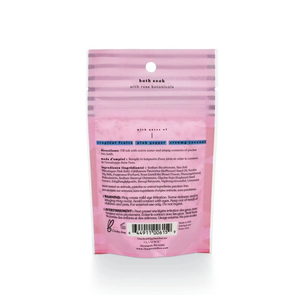 Illume Botanical Bath Soak - Pink Pepper Fruit - Freshie & Zero Studio Shop