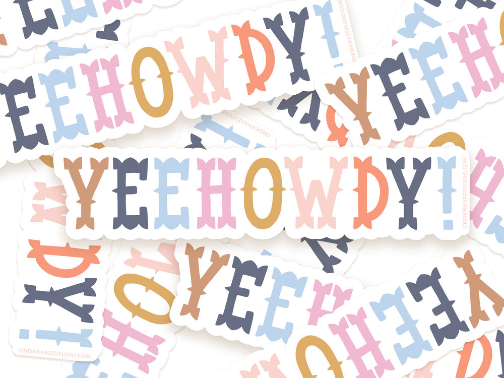 Yeehowdy! Sticker - Freshie & Zero Studio Shop