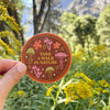 Take a Walk in Nature Sticker - Freshie & Zero Studio Shop