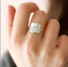 Embrace Your Story - Hand Stamped Message Sterling Silver Ring - Freshie & Zero Studio Shop