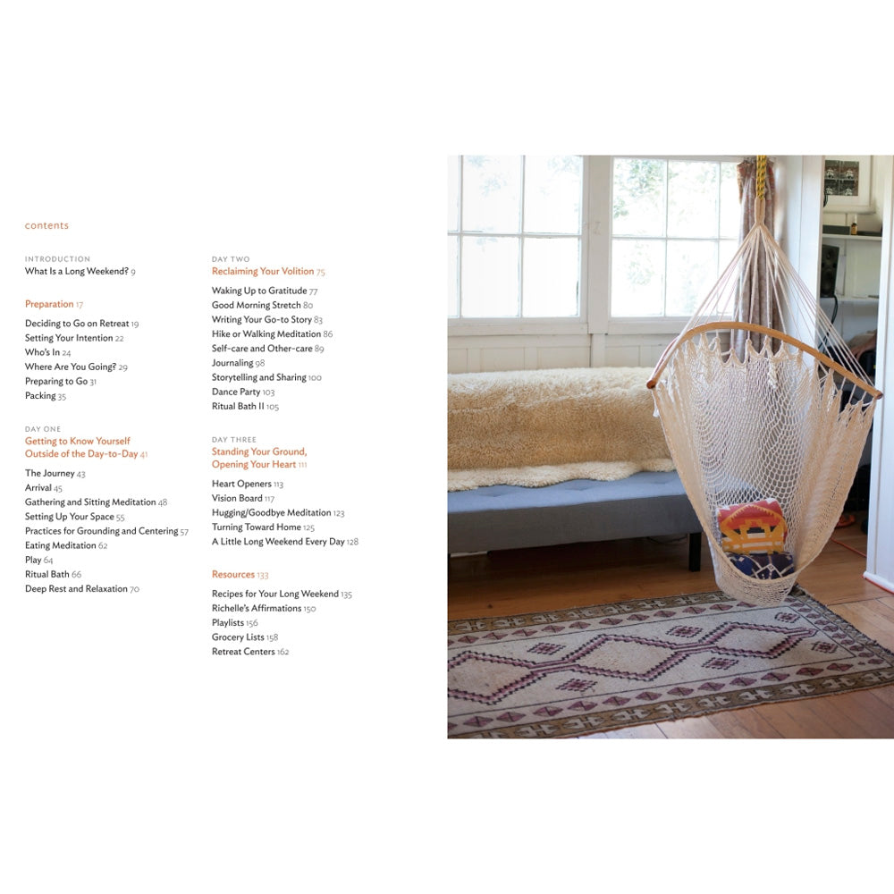 Long Weekend - a guide to create your own retreat - Freshie & Zero