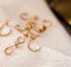 Tiny Huggie Hoop Diamond Dusted Earrings by Christina Kober - Freshie & Zero